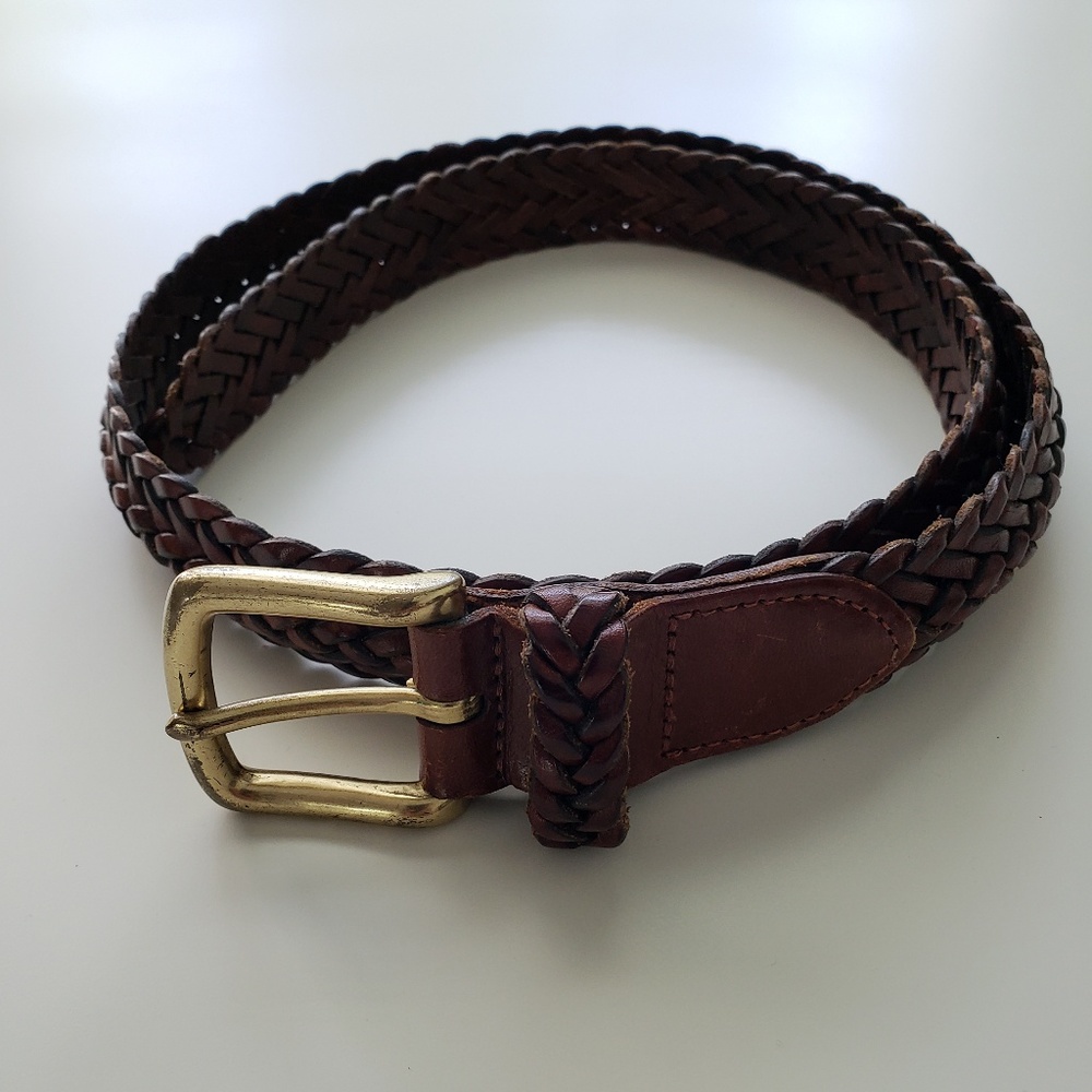 Coach Genuine Leather Wove Belt